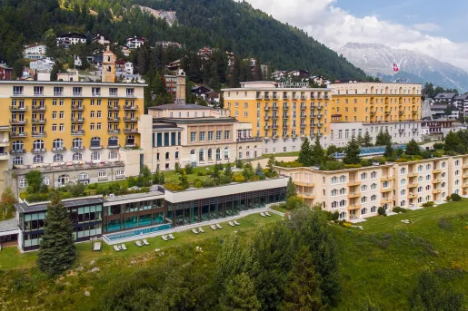 Exterior view of Kulm Hotel St. Moritz