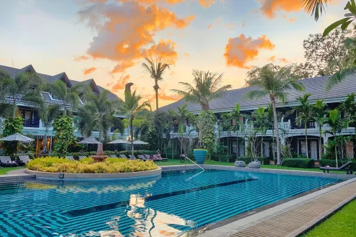 Pool view of Shinta Mani Angkor