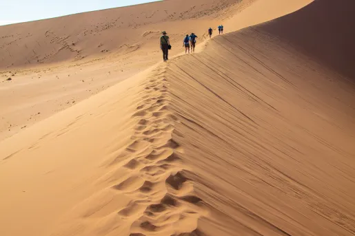 Sand dunes in Africa