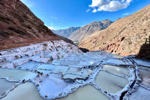 Shot of the Maras Salt Ponds.