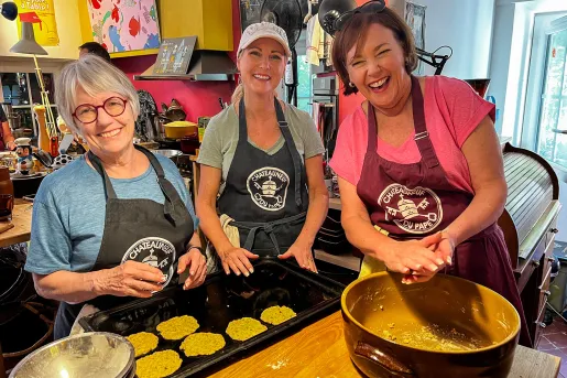 Three Backroads Guests Making Food