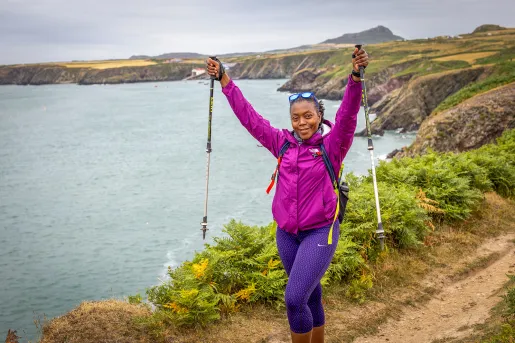 Hiking Bluffs Walking Sticks Wales