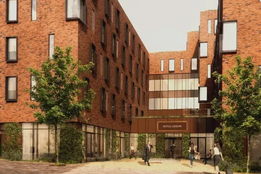 exterior of hotel odeon