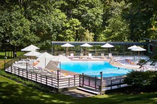 Swimming pool and deck