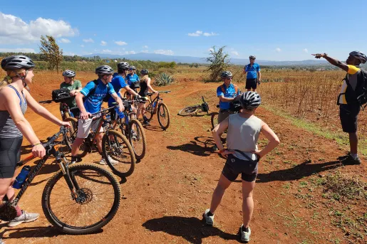 Backroads guests biking