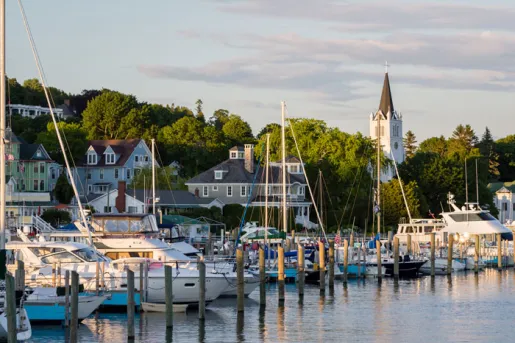 Boats on a harbor