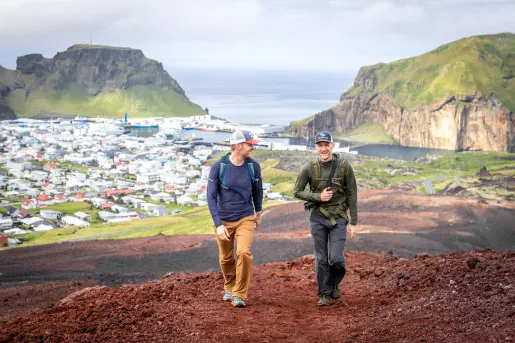 Heimaey Island hiking on the Iceland Ocean Cruise Walking & Hiking Tour