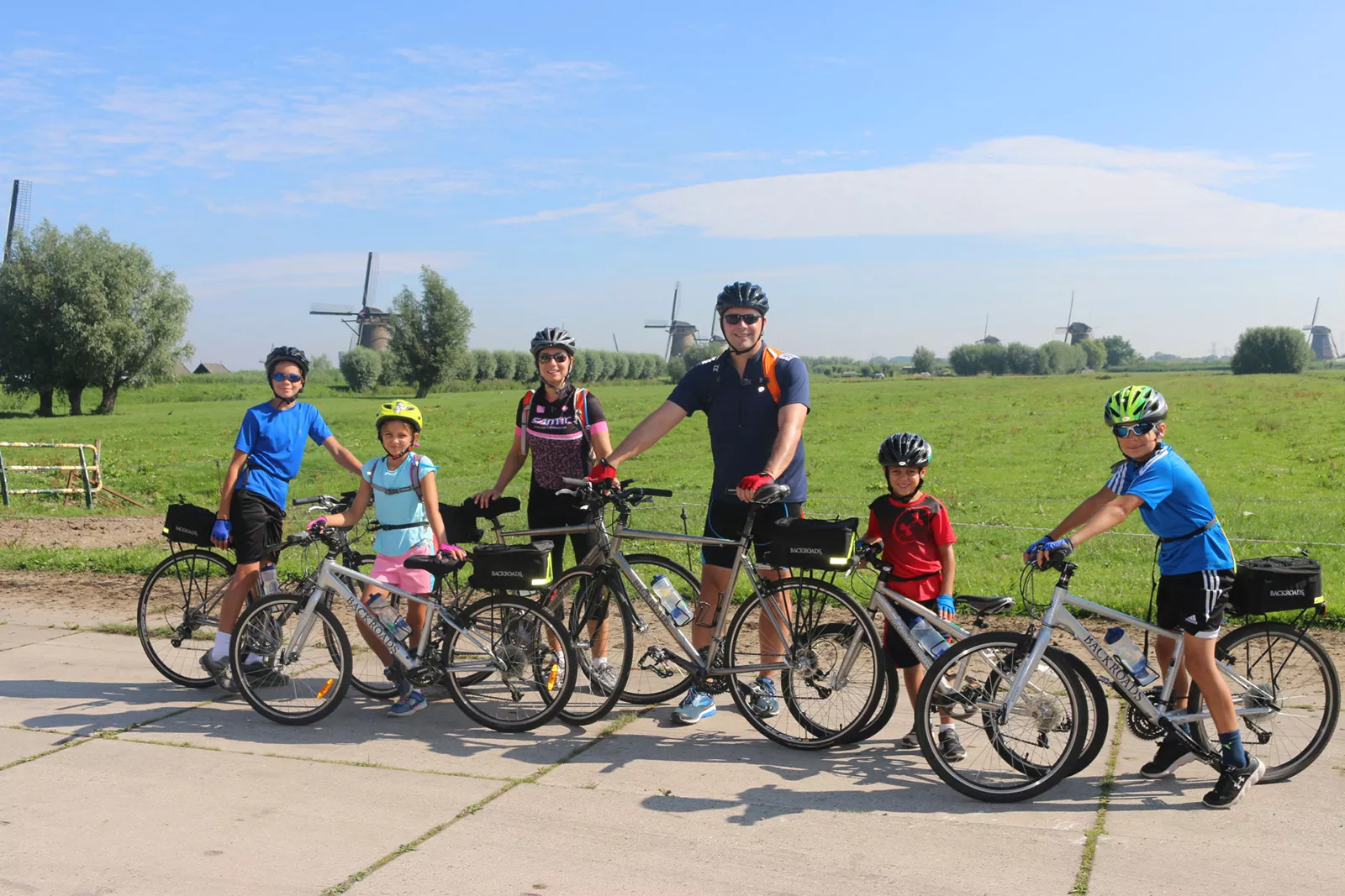 Family store bike touring