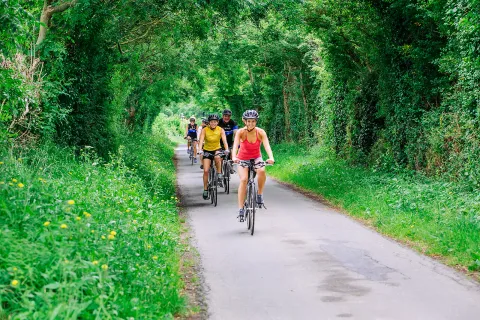 Backroads Guest Biking Through Nature