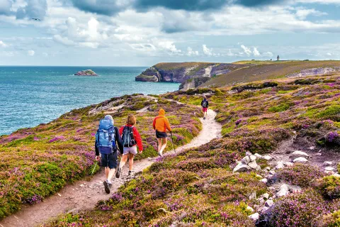 Hiking Along the Coasts of Bretagne at Cap Frehel Peninsula Viewpoint