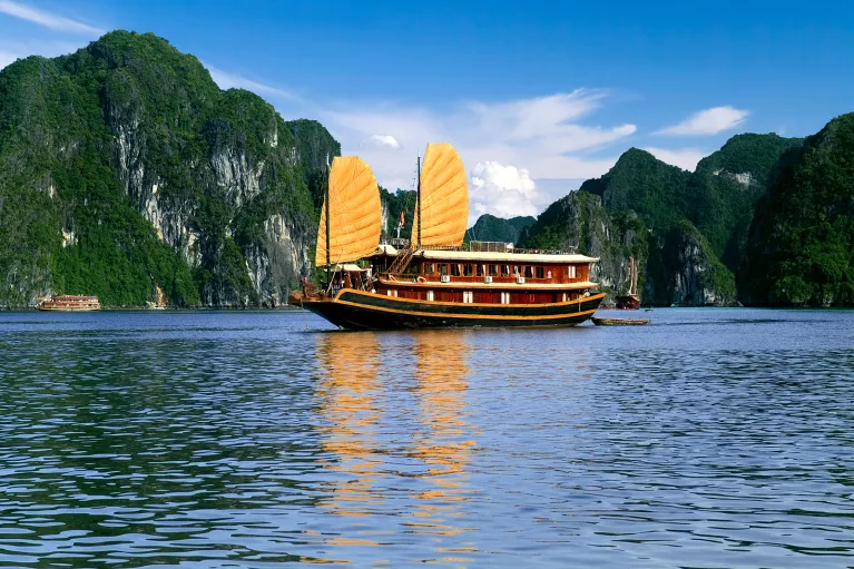 Vietnamese Sailboat in the Gulf