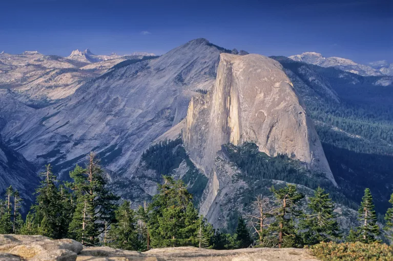 Wide shot of Glacier Point.