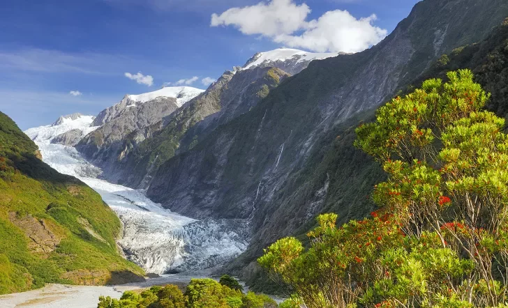 River flowing through a valley in New Zealand