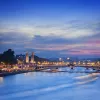 Eiffel Tower and Pont Alexandre III at Night