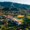 Bird's eye shot of the Ojai Valley Inn.