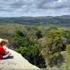 Father Son Overlooking Forest Belize