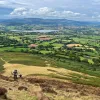 Climbing Hills Over Farmland Scotland