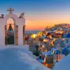 Cathedral overlooking Santorini.