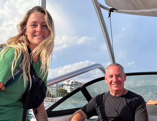 Two Backroads Guests Boating