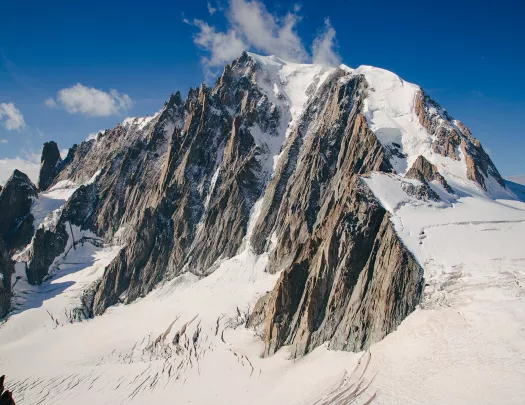 Shot of Mont Blanc du Tacul.