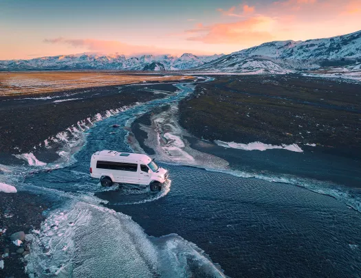 4x4 Crossing River Iceland