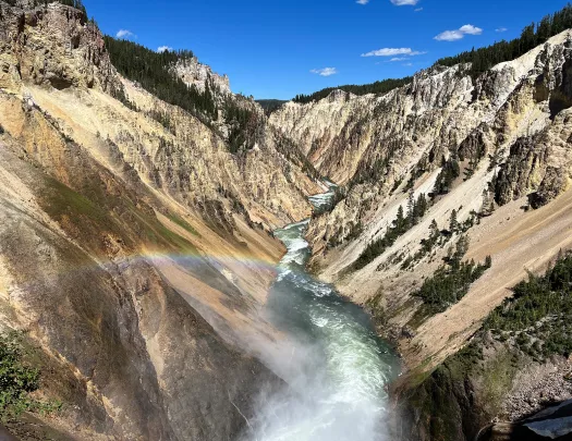 Creek running through a valley