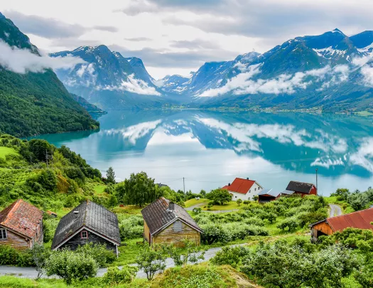 Houses Overlooking Fjords