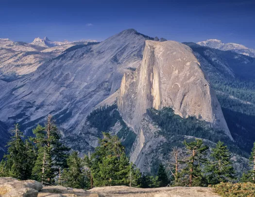 Wide shot of Glacier Point.