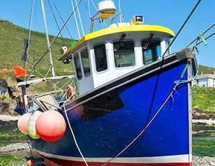 Boat in Boscastle, Cornwall