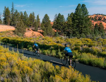 Biking through Bryce and Zion National Park