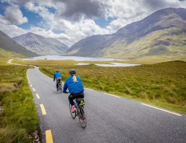Two Cyclists Valley Ireland