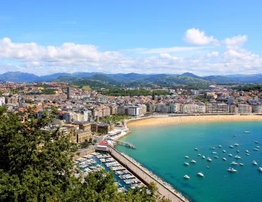 Summer in San Sebastian Donostia, Spain