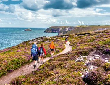 Hiking Along the Coasts of Bretagne at Cap Frehel Peninsula Viewpoint