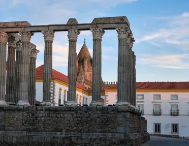 Historic ruins in Portugal.