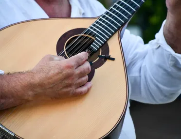 Local playing string instrument. 