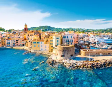 View of the City of Saint-Tropez, Provence, Cote d'Azur
