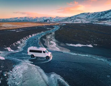 4x4 Crossing River Iceland