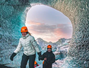 Hiking In a Glacier Iceland