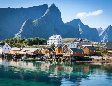 Coastal Town Fin Mountains