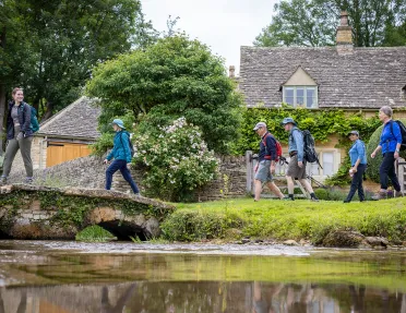 Walking Across Bridge England