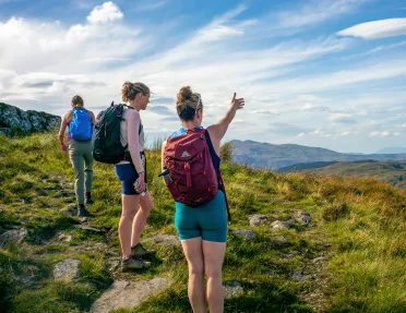 Hikers in Scotland 