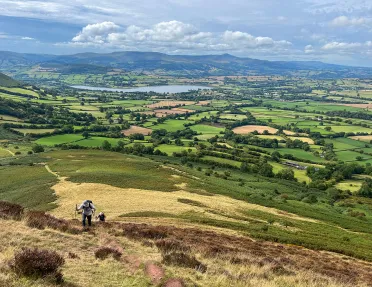 Climbing Hills Over Farmland Scotland