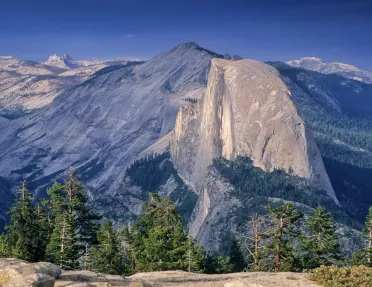 Wide shot of Glacier Point.