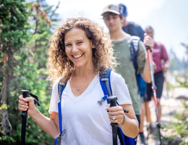 Backroads guests hiking
