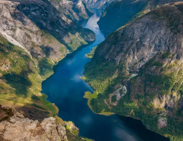 a river running through a valley