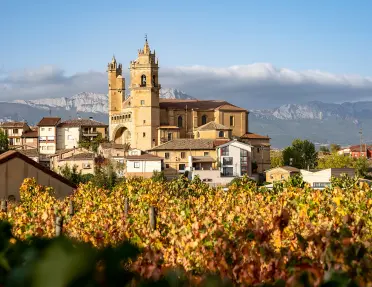  Church of San Andrés in the Spanish village of Elciego, located in the Rioja Alavesa wine region.