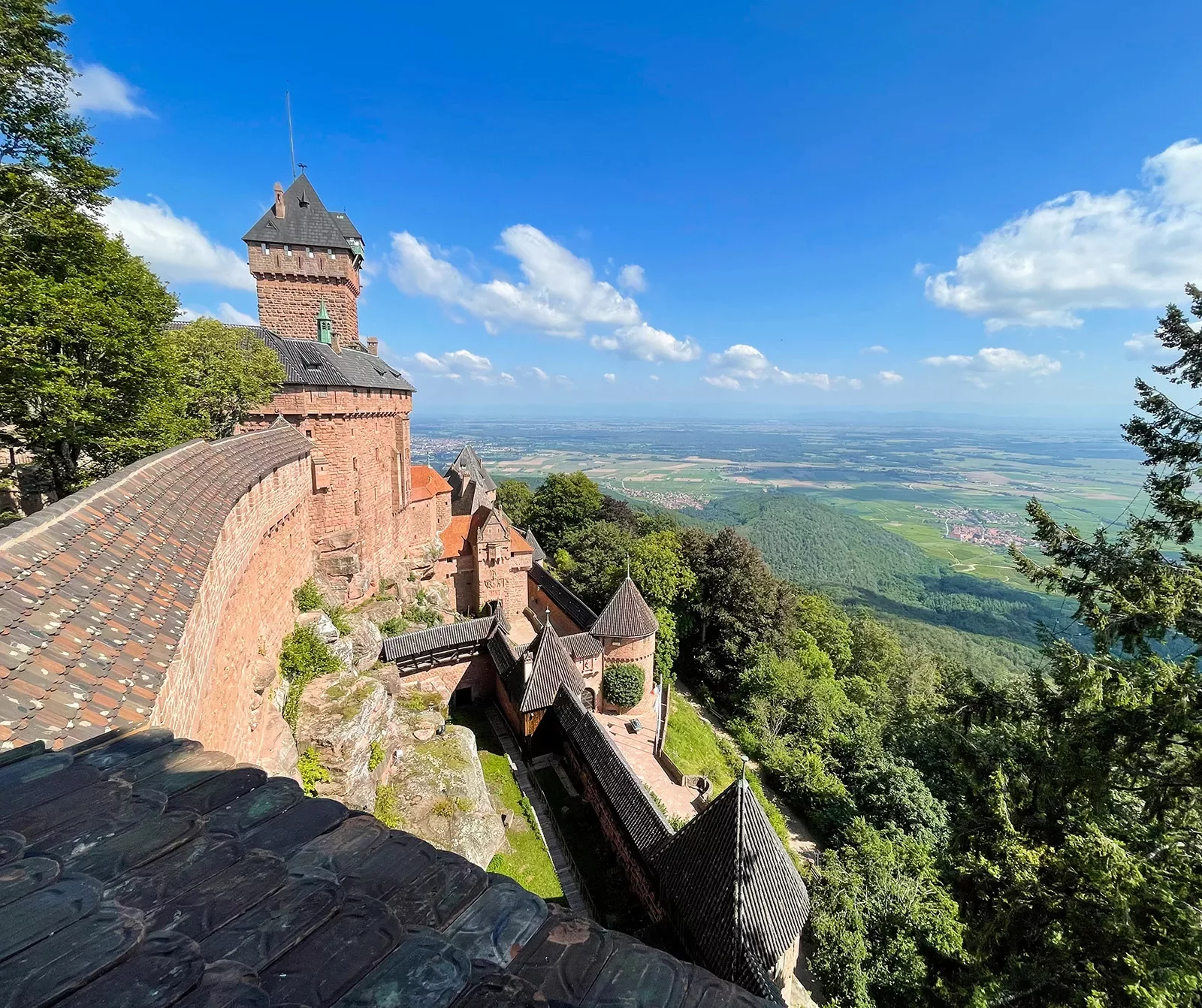 High Up View in Alsace
