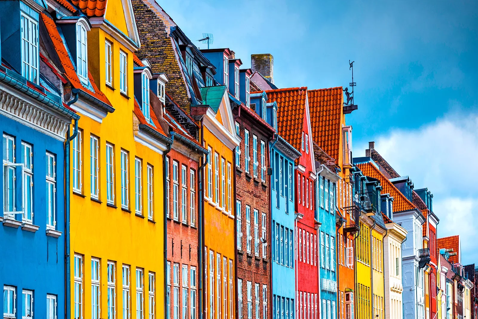 Colorful Buildings  Nyhavn Harbour Denmark