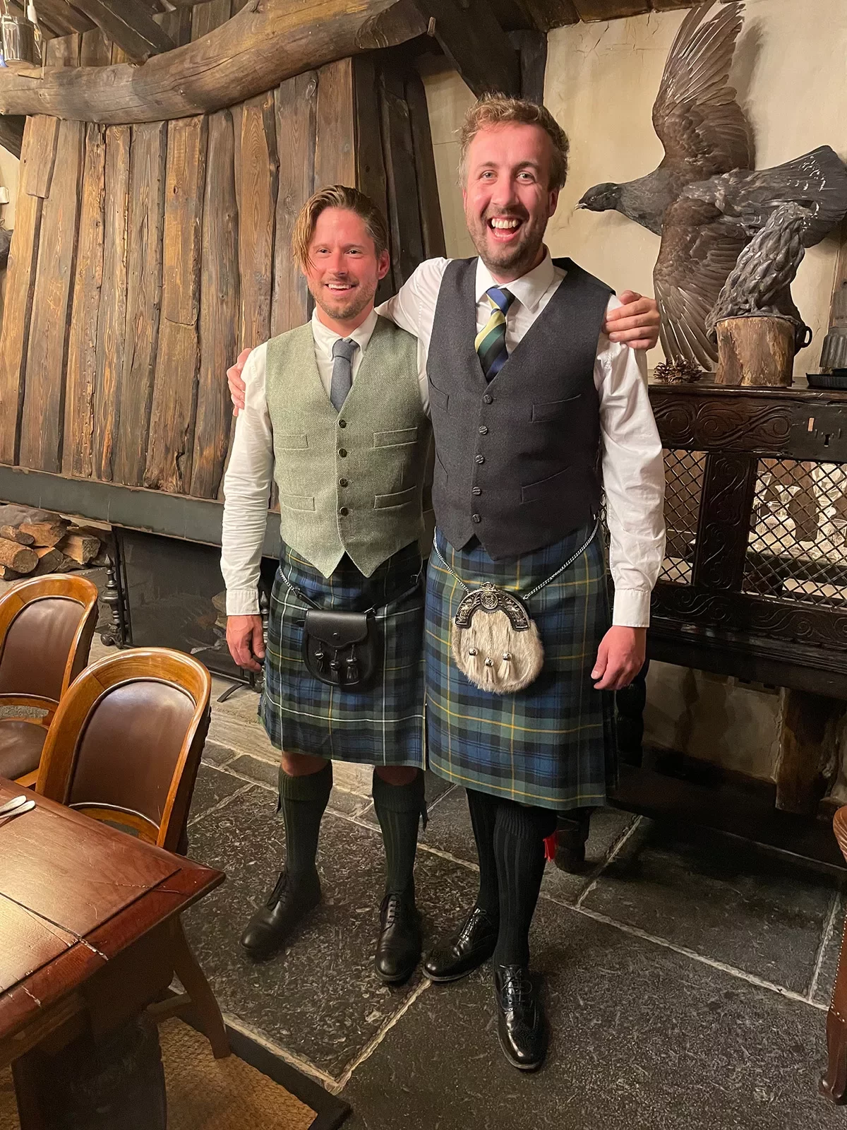Two Scots in Kilts