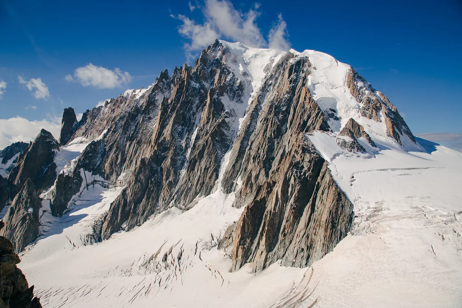 Shot of Mont Blanc du Tacul.